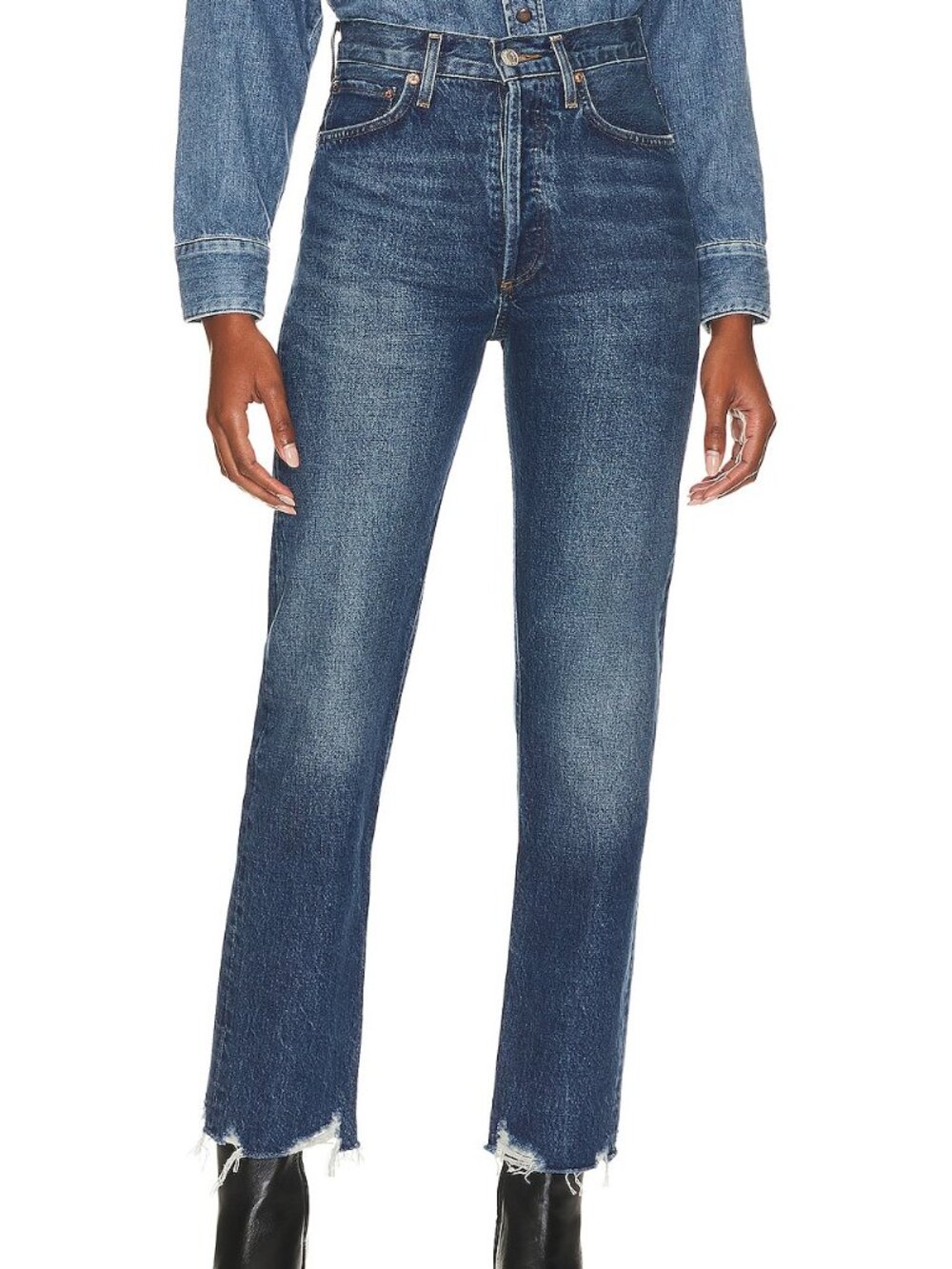AGOLDE 90's Pinch Waist High Rise Straight Jeans